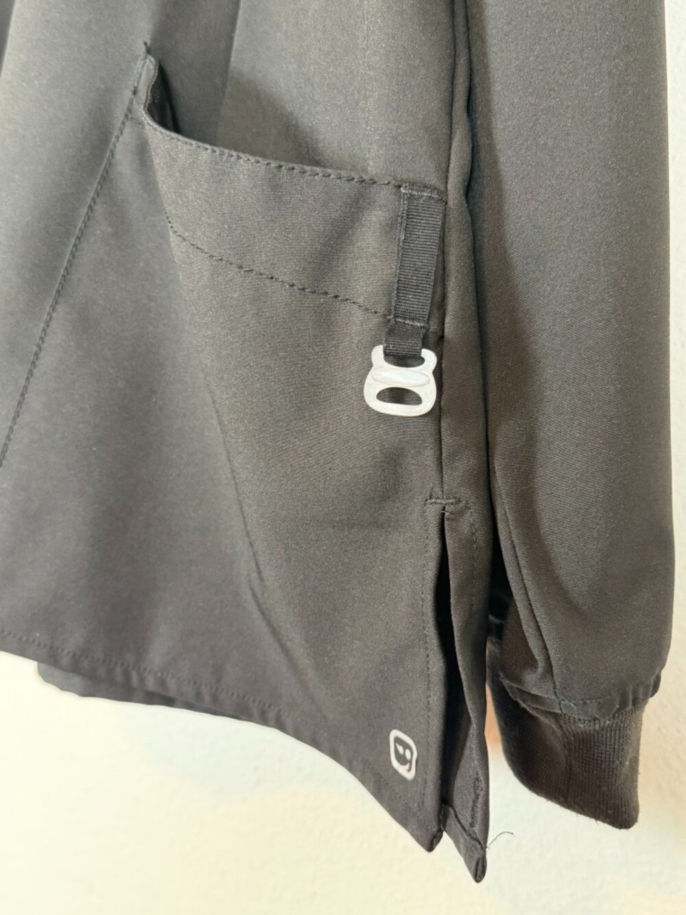Wink W123 Snap Front Warm Up Scrub Jacket Black Size Medium - Picture 8 of 12